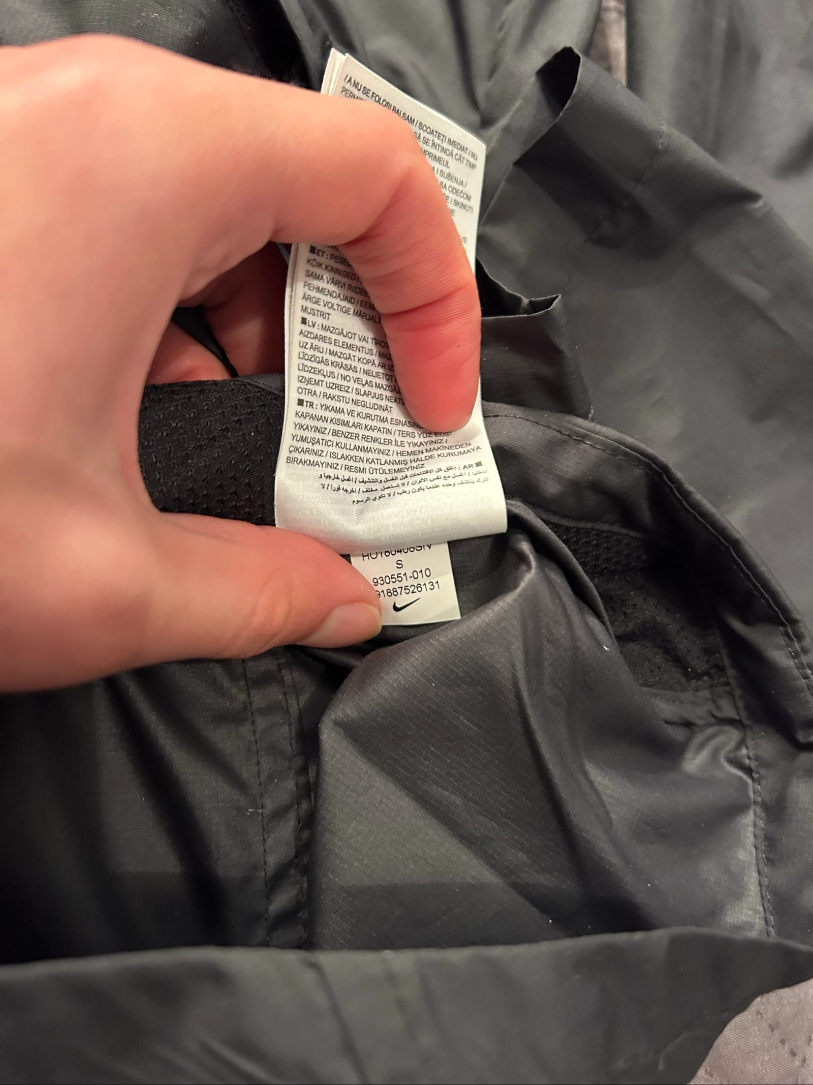 nike jacket size S black windbreaker – photo 5